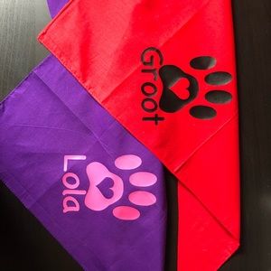 Personalized dog bandanas